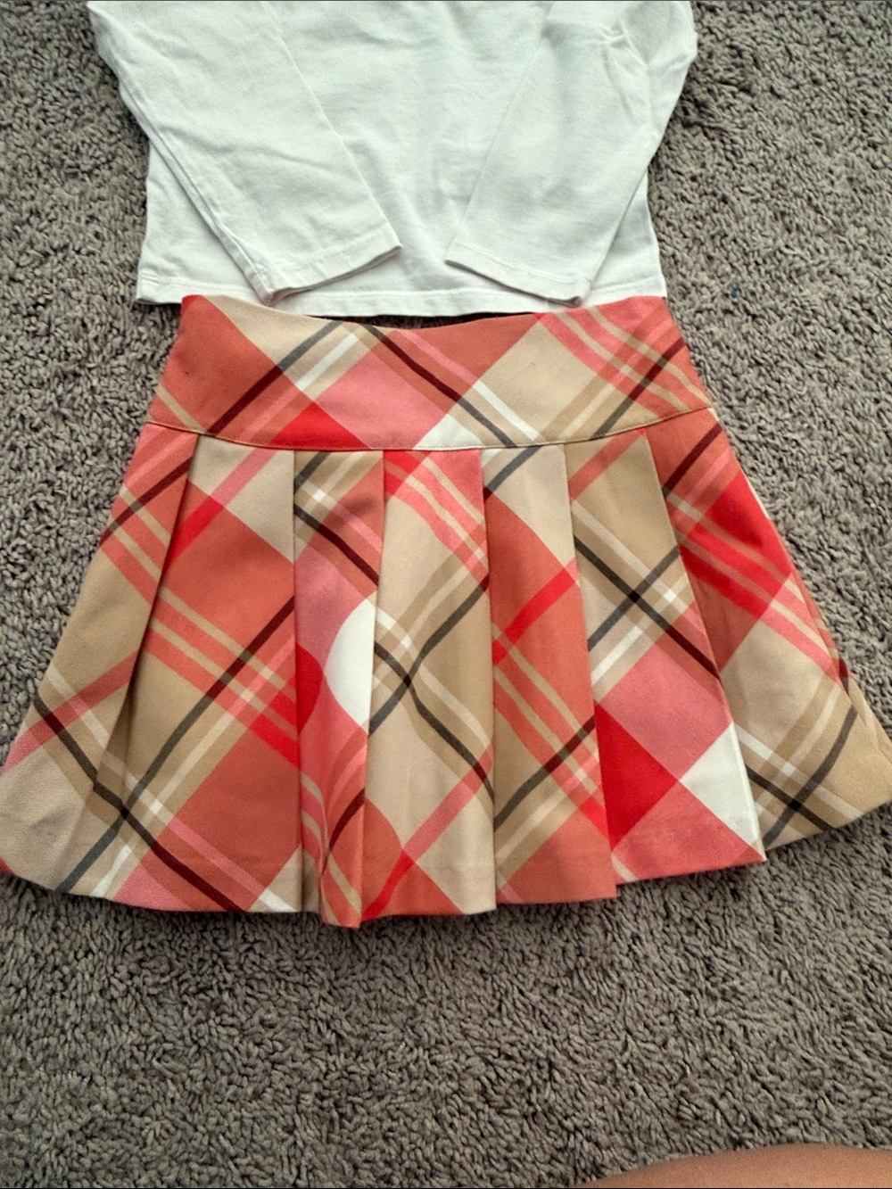 Janie and Jack Off-White Knit Tee & Skirt - Picture 7 of 8